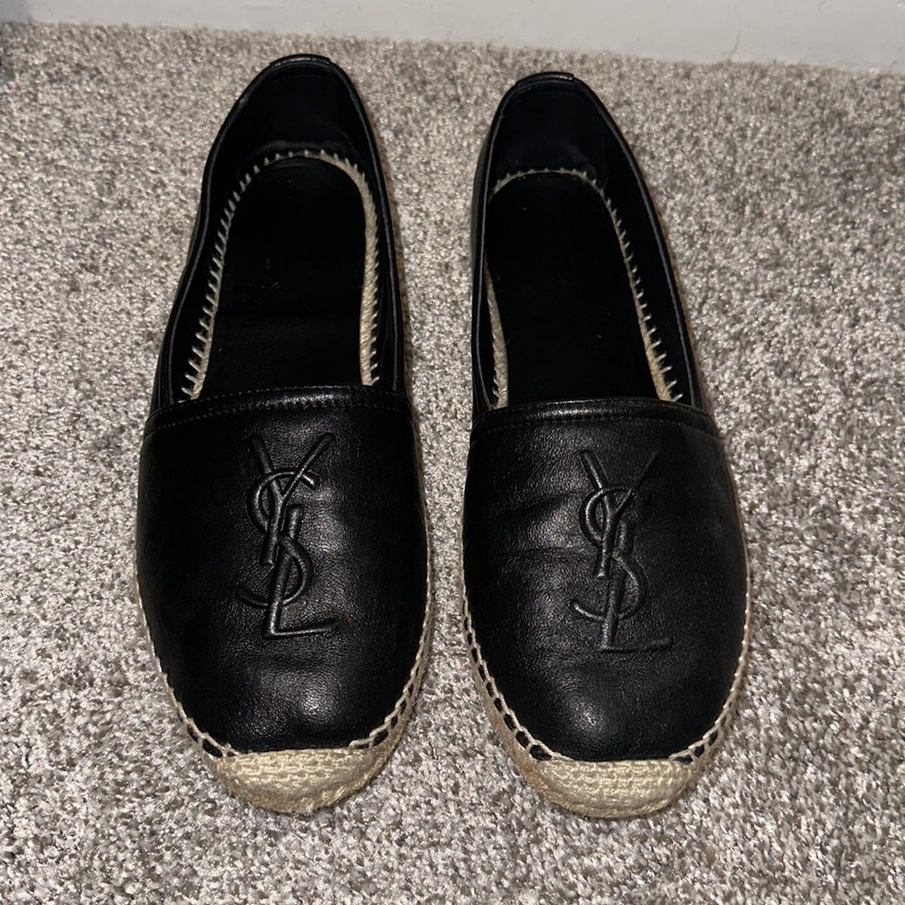 Saint Laurent Logo Espadrilles